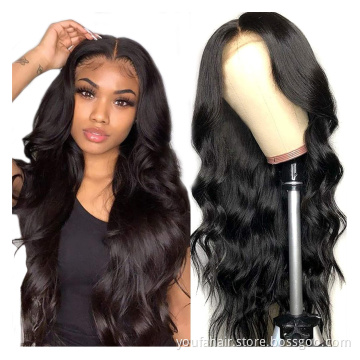 10A Grade 13*4 HD Lace Front Wig for Black Women Brazilian Remy Body Wave Human Hair 13x6 Lace Frontal Wig with Natural Hairline